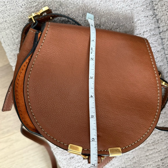 Chloé Marcie Leather Crossbody Bag Chestnut Brown | Vintage Era - Picture 8 of 11